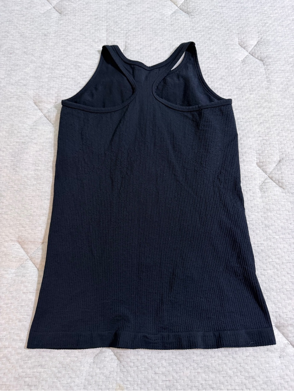 Athleta Black Ribbed Racerback Tank - Picture 3 of 3